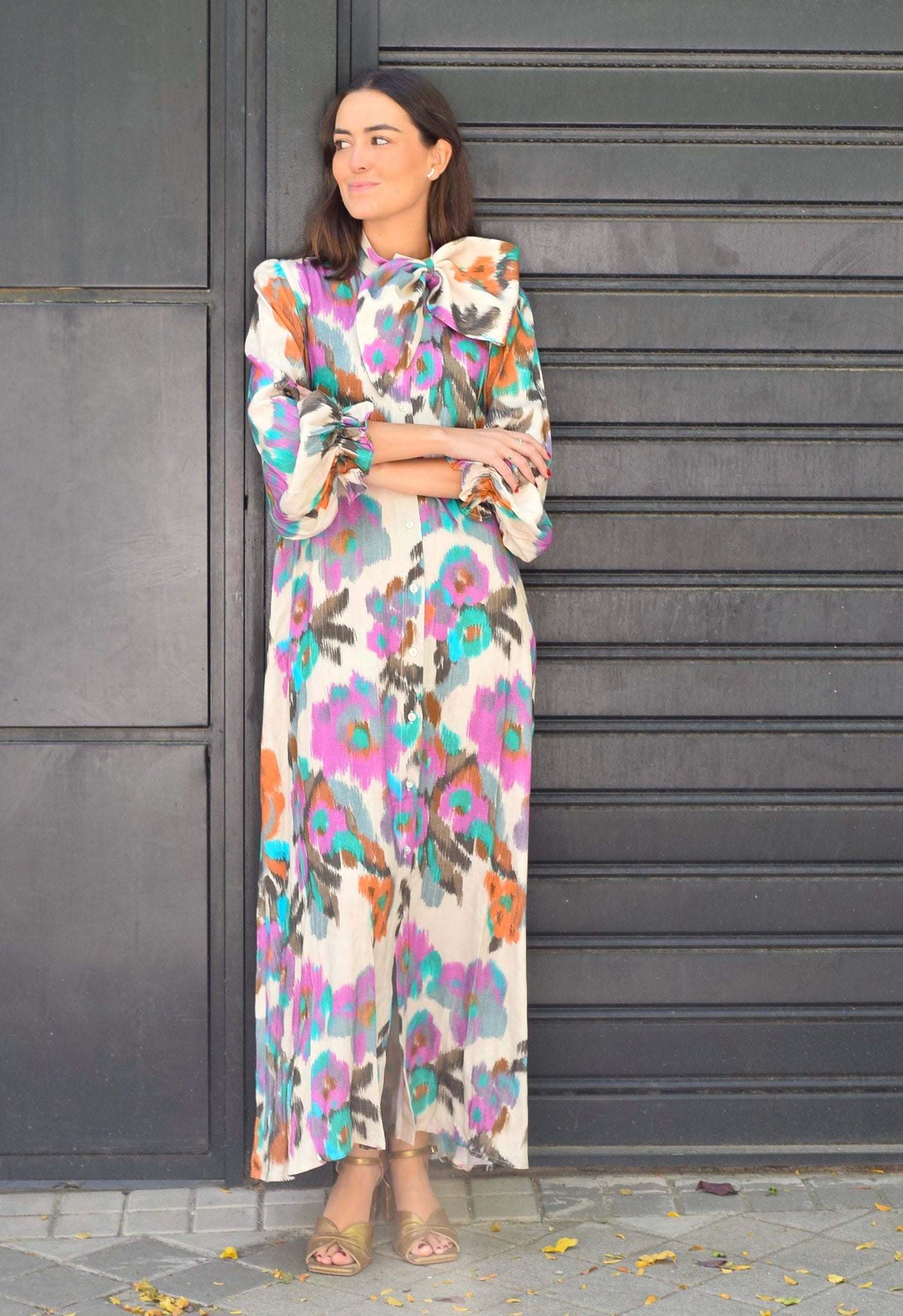 VESTIDO RAFAELA - IKAT FLORES -