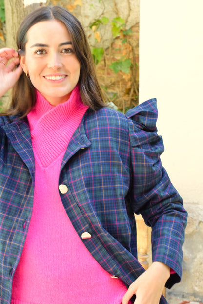 SOBRECAMISA BEGOÑA - TARTAN VERDE - PREORDER 10 NOVIEMBRE