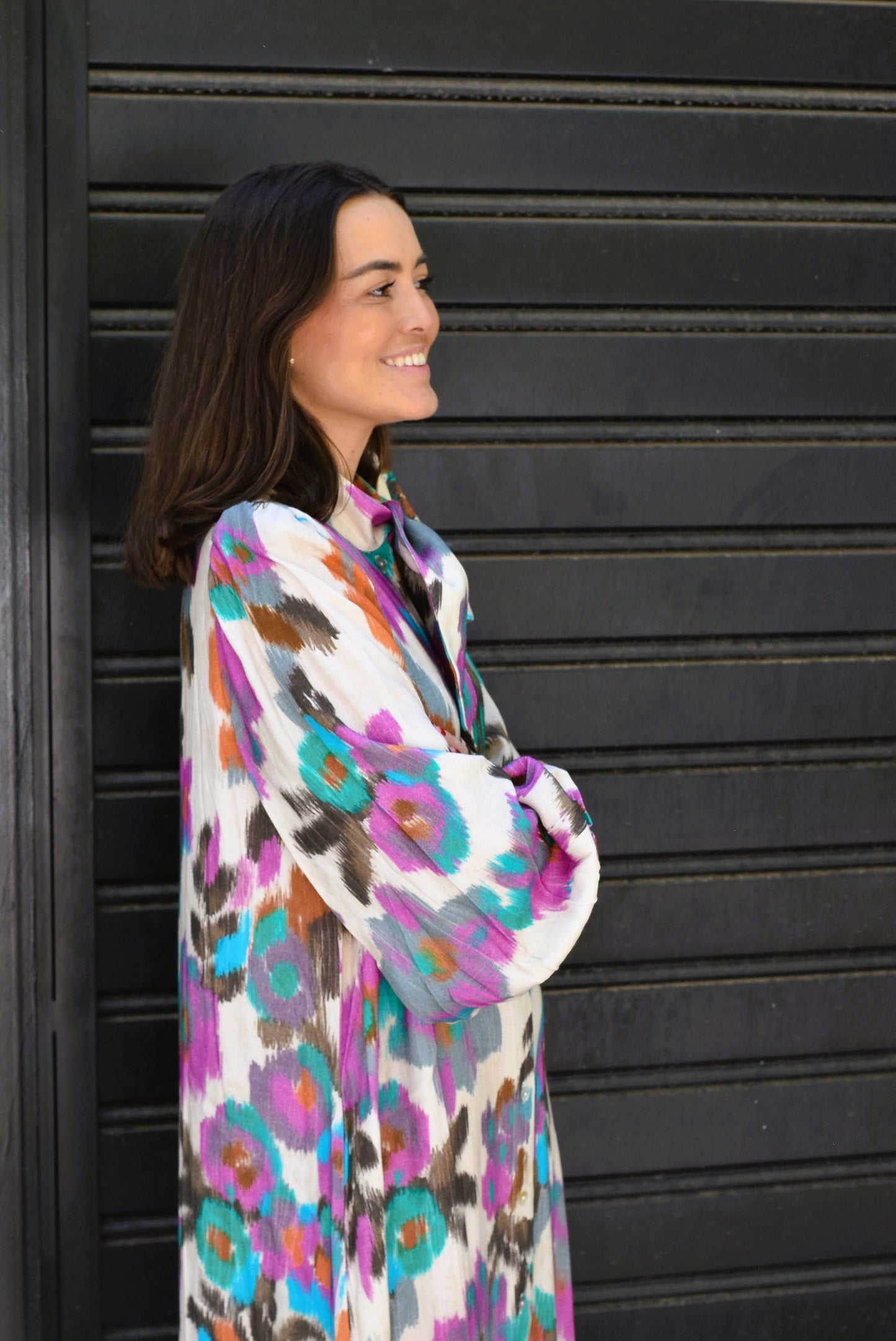 VESTIDO RAFAELA - IKAT FLORES -