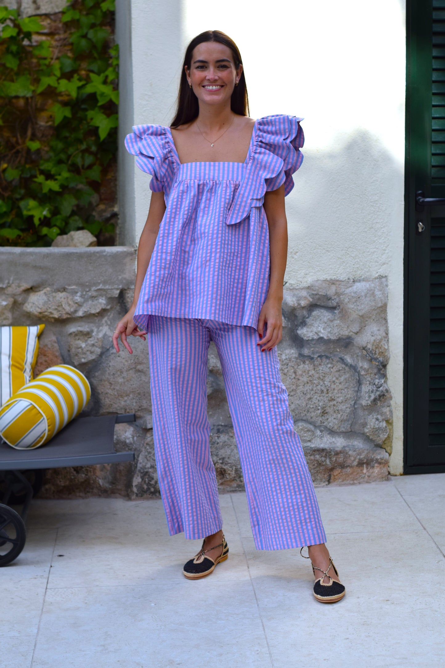 BLUSA INÉS - RAYAS - PREORDER 10 JULIO