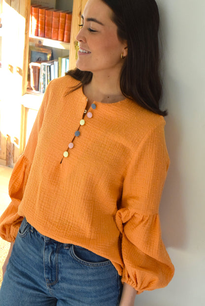 BLUSA GENOVEVA - PLUMETI MANGO -