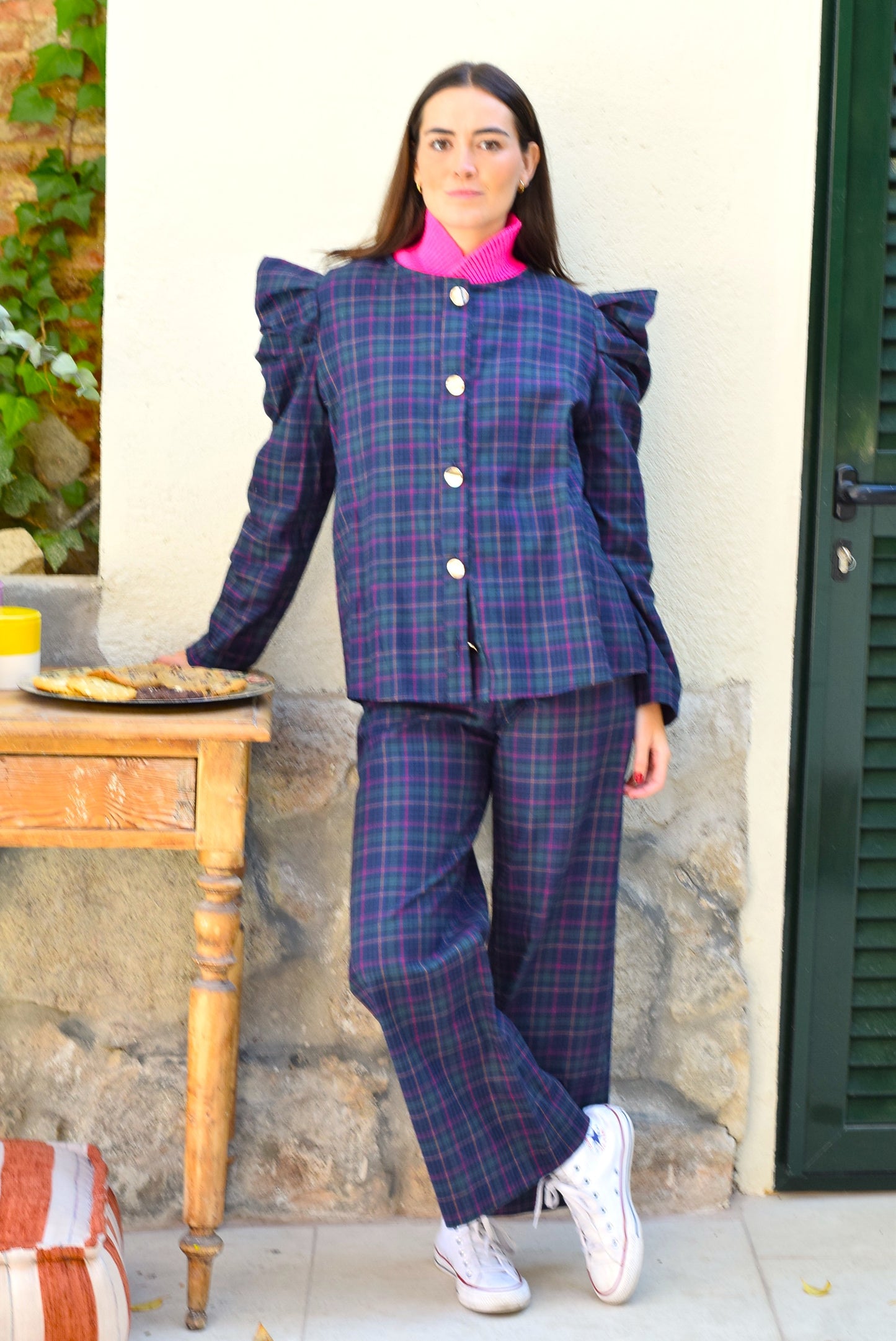 SOBRECAMISA BEGOÑA - TARTAN VERDE - PREORDER 10 NOVIEMBRE