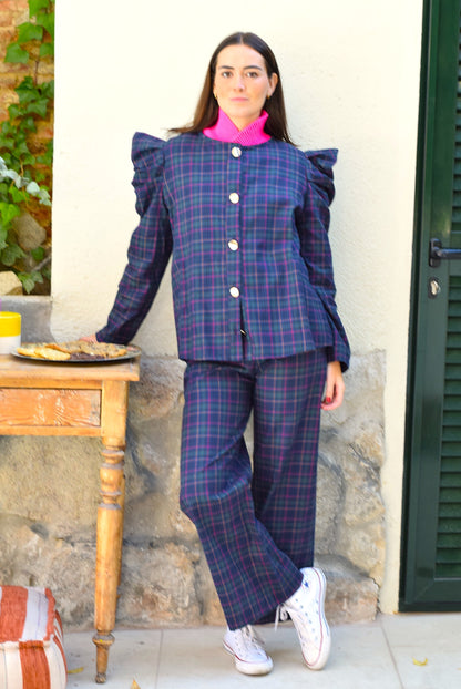 SOBRECAMISA BEGOÑA - TARTAN VERDE - PREORDER 10 NOVIEMBRE