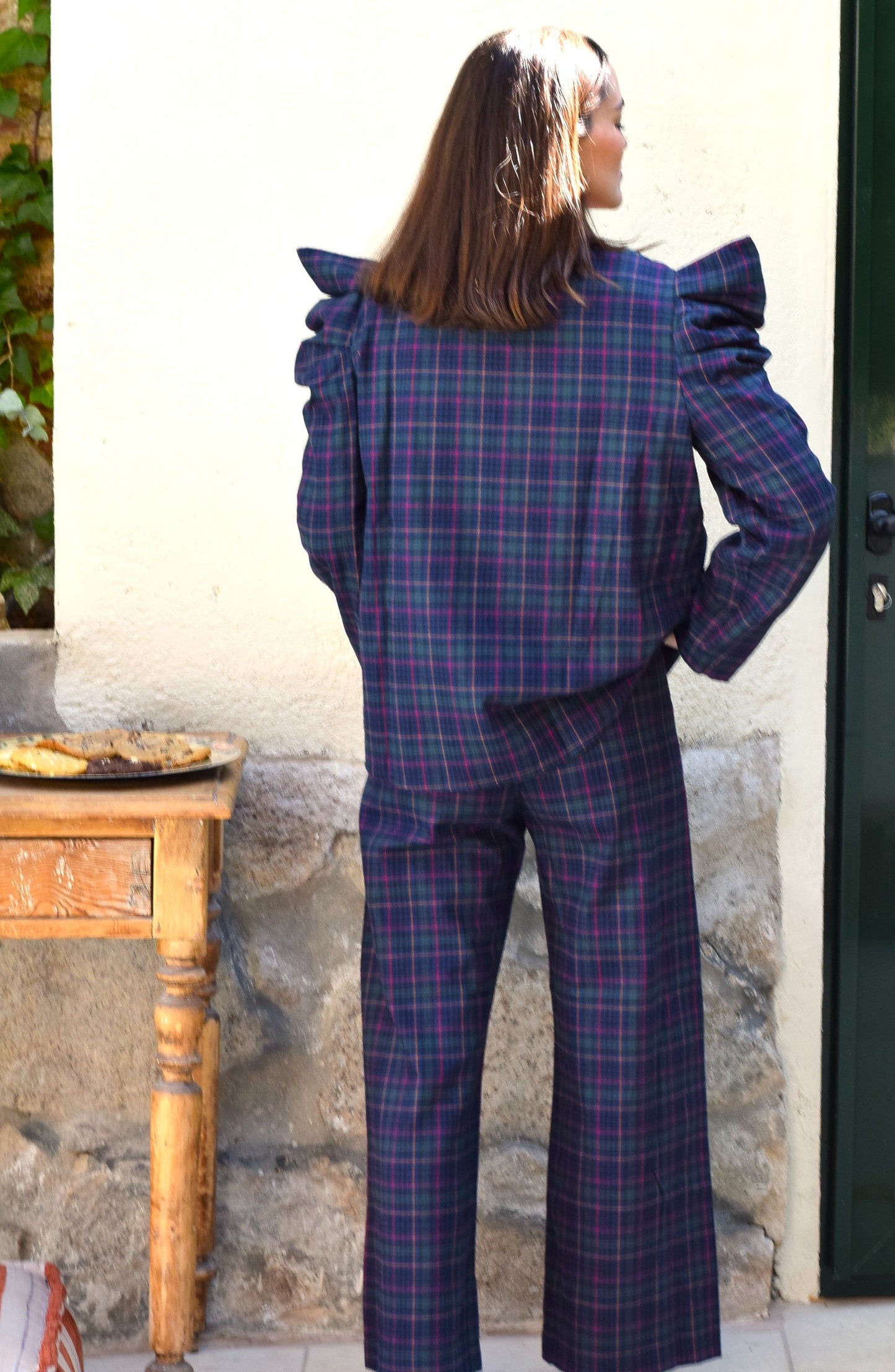 PANTALONES SOL - TARTAN VERDE - PREORDER 10 NOVIEMBRE