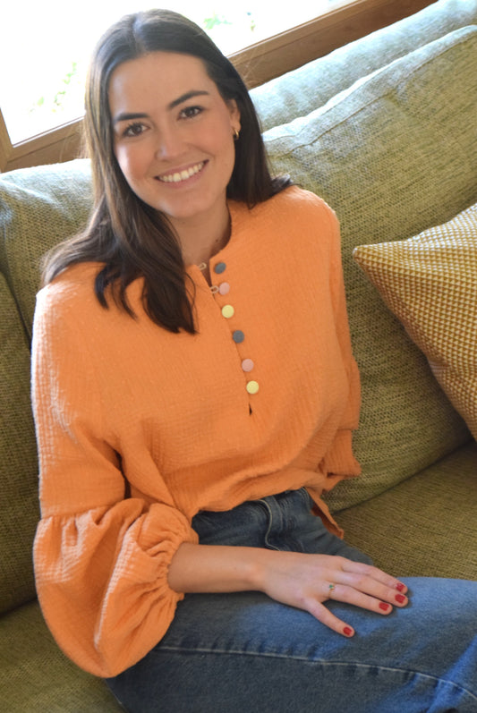 BLUSA GENOVEVA - PLUMETI MANGO -