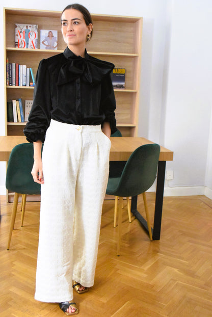 BLUSA RAFAELA - TERCIOPELO NEGRO -