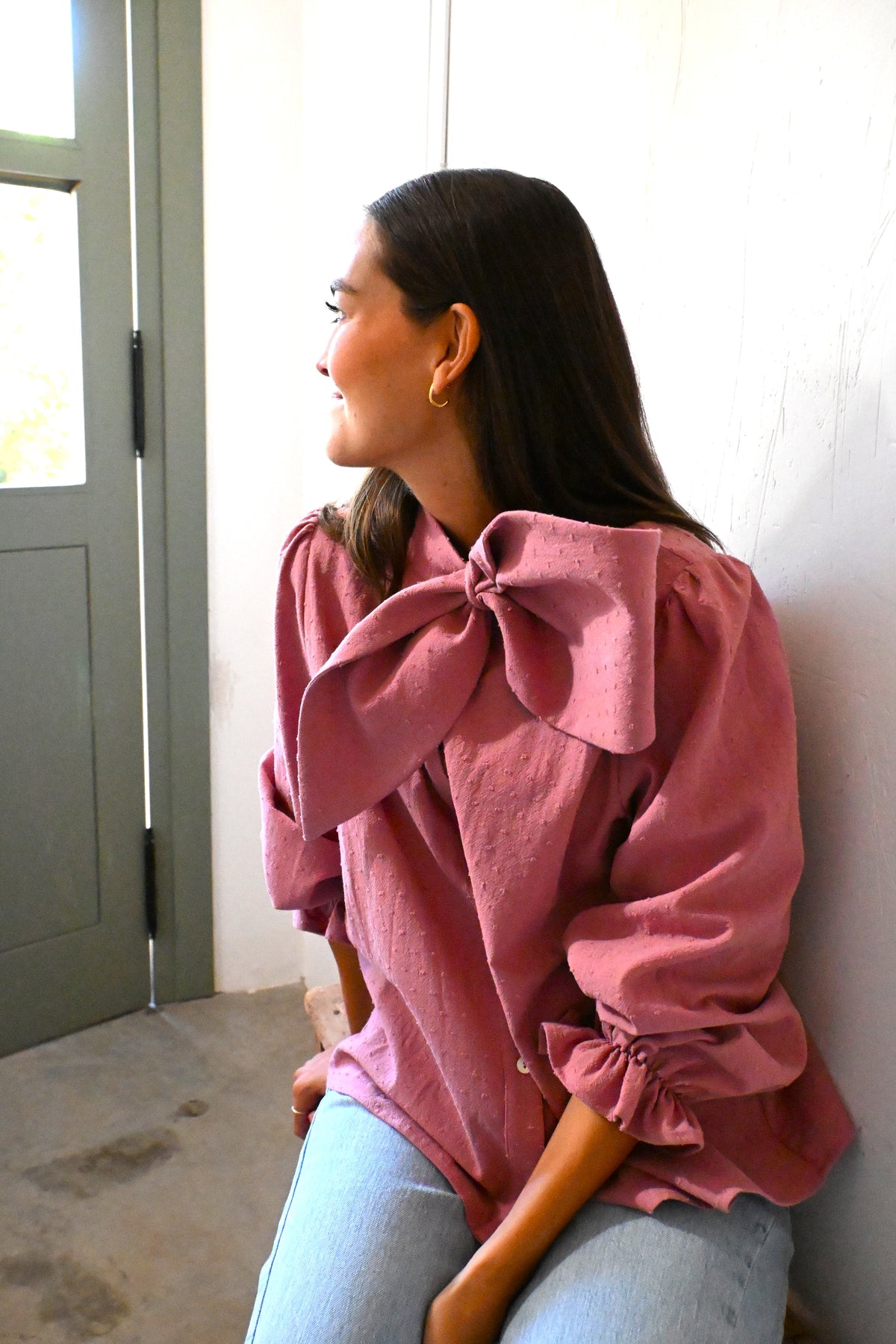 BLUSA RAFAELA - PLUMETI ROSA - PREORDER 14 DE OCTUBRE