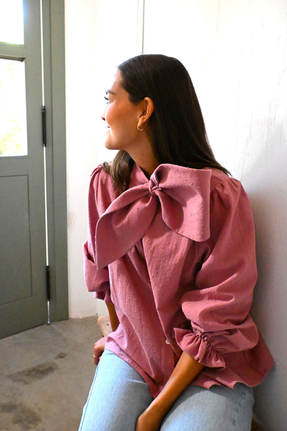 BLUSA RAFAELA - PLUMETI ROSA - PREORDER 14 DE OCTUBRE