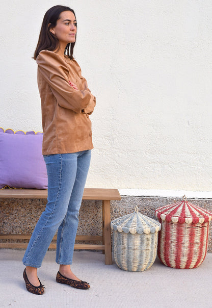 BLUSA FABIOLA CERRADA - ANTELINA TOPO -