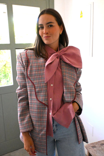 BLUSA RAFAELA - PLUMETI ROSA - PREORDER 14 DE OCTUBRE