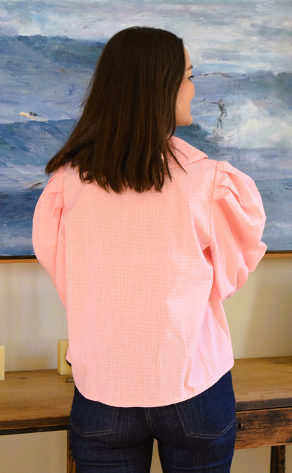 CAMISA JULIETA - CUADROS ROSA -