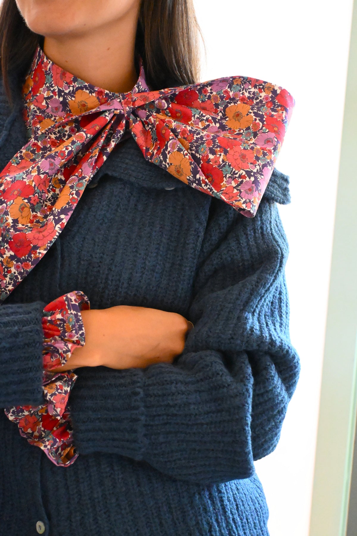 CHAQUETA MARTINA LANA - AZUL NAVY -