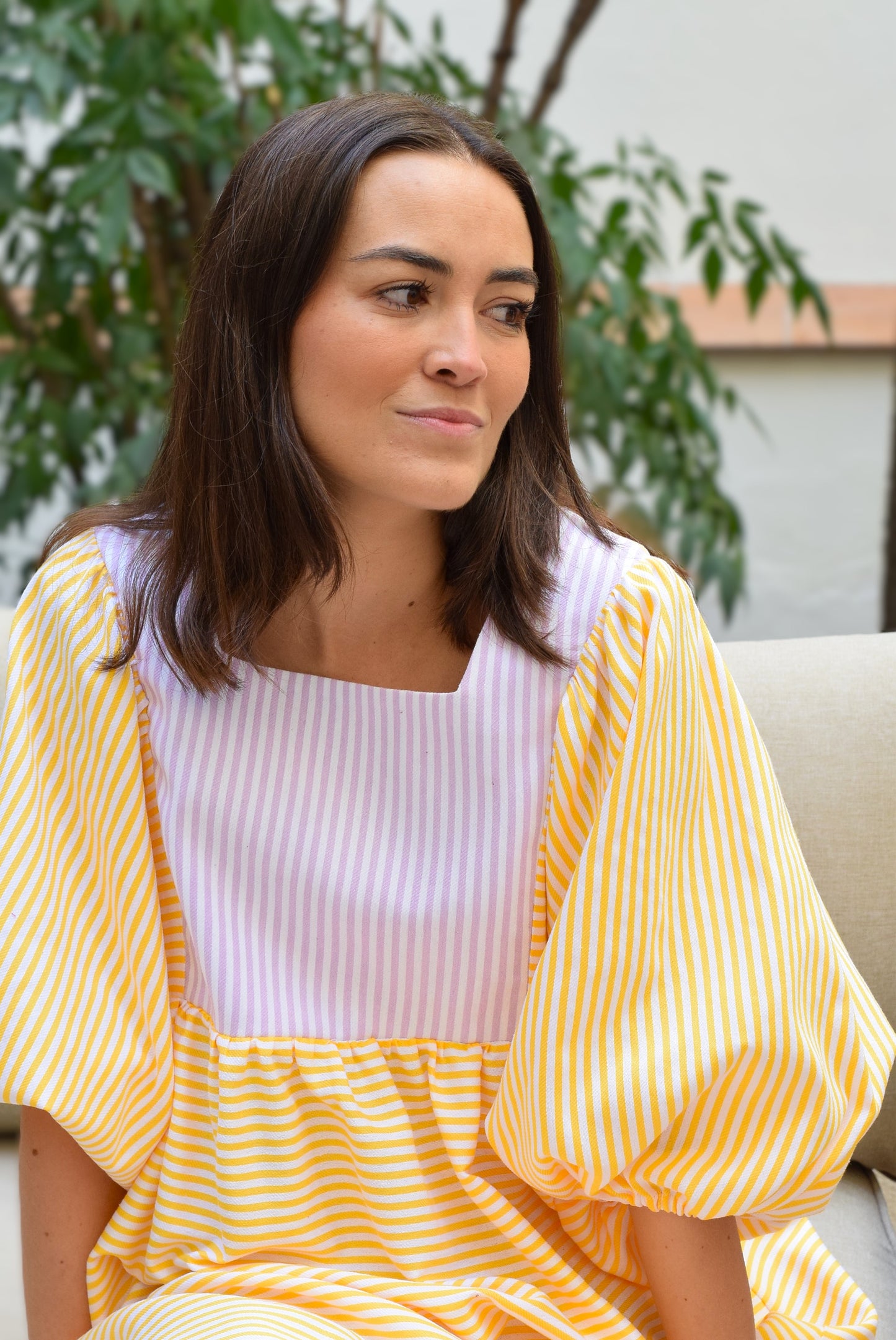 VESTIDO SIMONETA - RAYAS AMARILLAS (PREORDER 13 ABRIL)