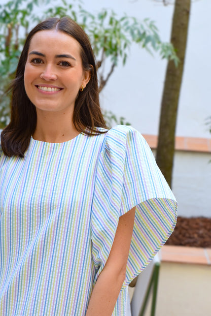 VESTIDO FILIPA - RAYAS COLORES -