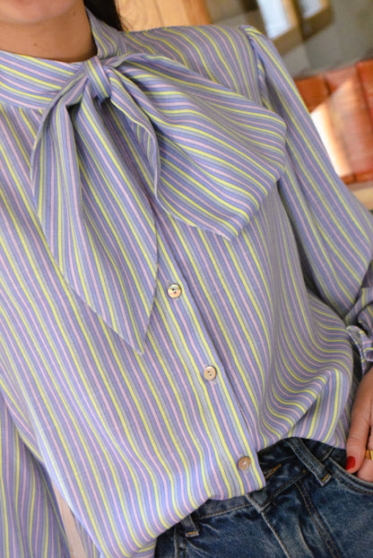 BLUSA RAFAELA - RAYAS COLORES