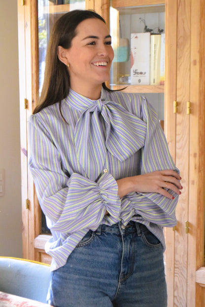 BLUSA RAFAELA - RAYAS COLORES