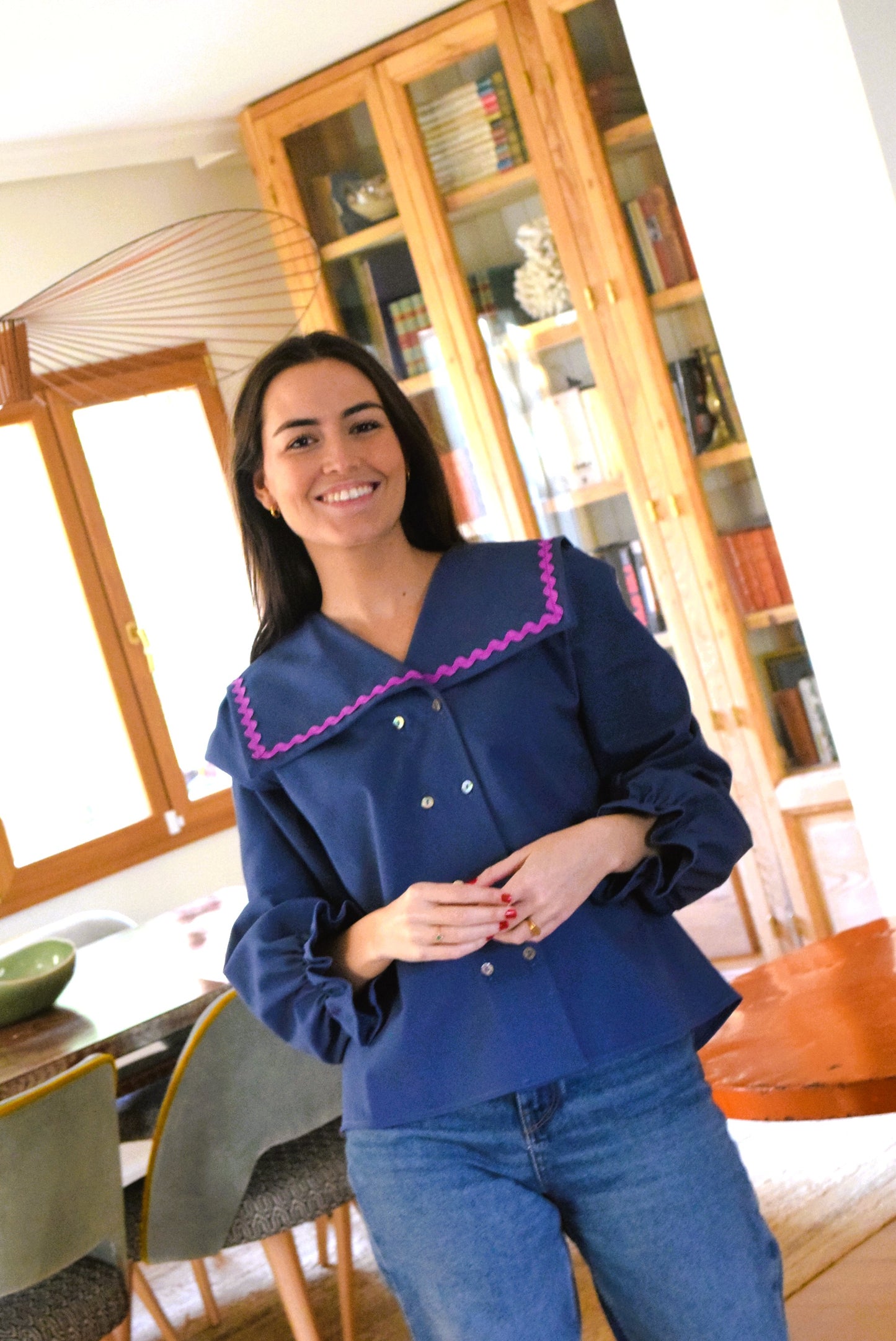 BLUSA LUCÍA - AZUL -