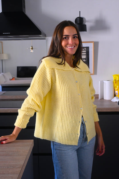 CHAQUETA MARTINA LANA - AMARILLO -