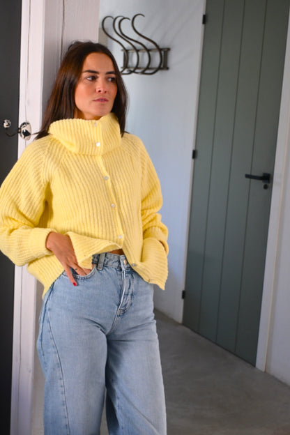 CHAQUETA MARTINA LANA - AMARILLO -