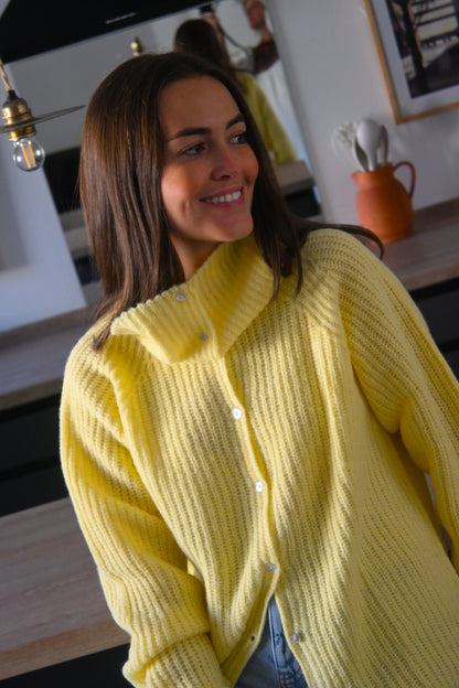 CHAQUETA MARTINA LANA - AMARILLO -