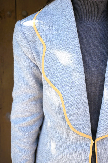 CHAQUETA NICOLETTA - ESPIGA GRIS - PREORDER 14 DE OCTUBRE