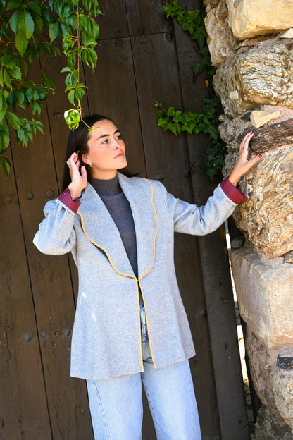 CHAQUETA NICOLETTA - ESPIGA GRIS - PREORDER 14 DE OCTUBRE