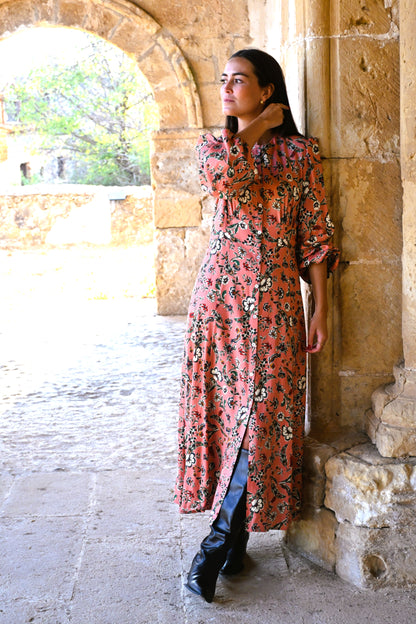 VESTIDO JIMENA - FLOR ROSA