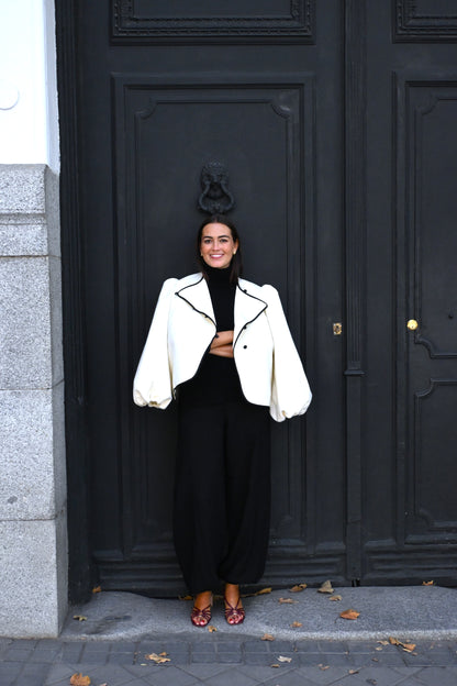 CHAQUETA SIMONA - BLANCA Y NEGRA