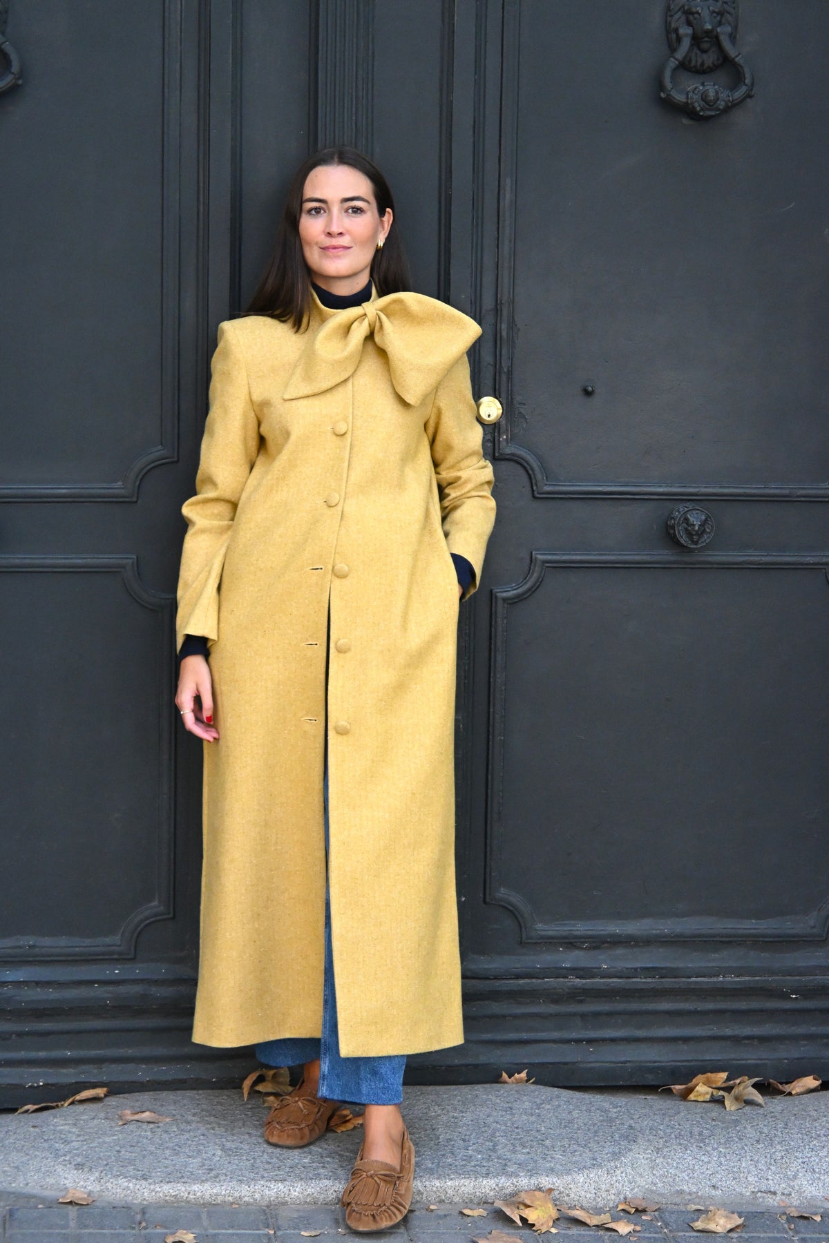 ABRIGO RAFAELA - ESPIGA AMARILLO