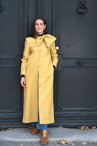 ABRIGO RAFAELA - ESPIGA AMARILLO