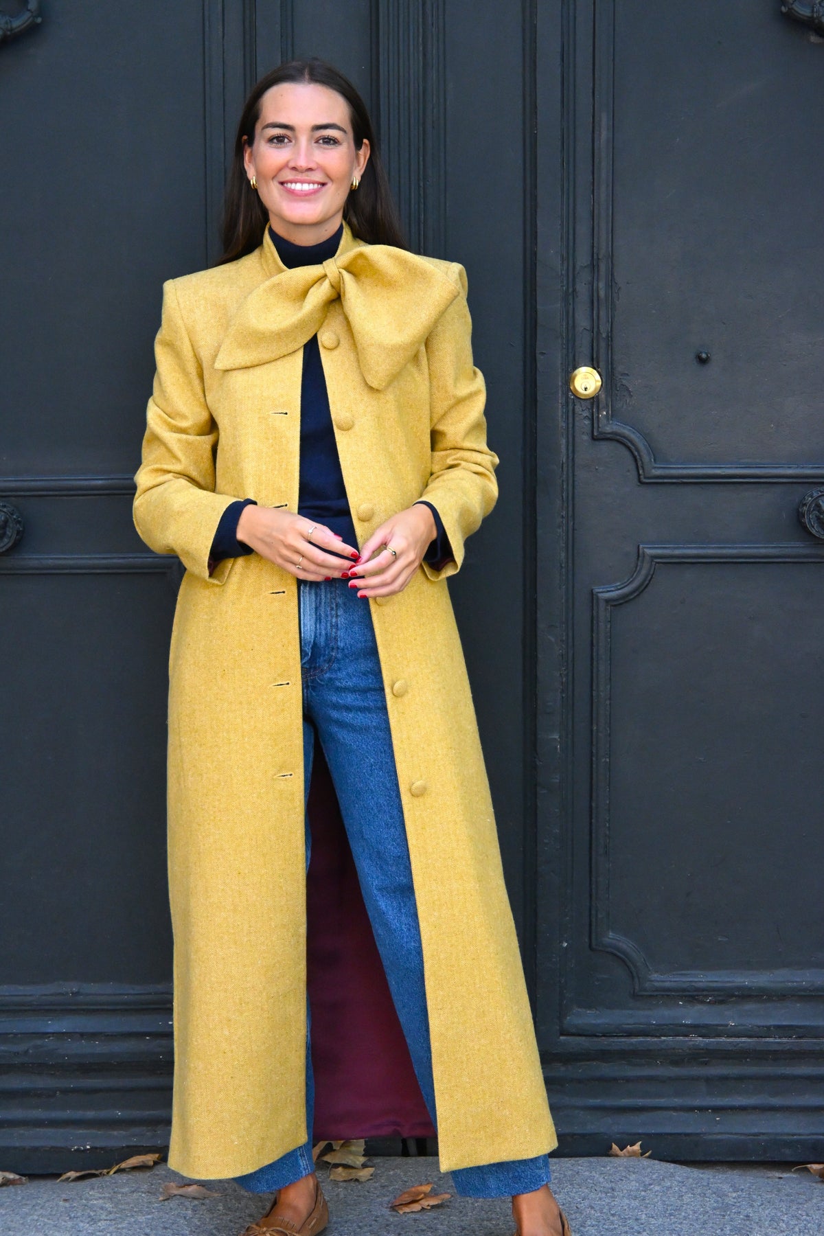ABRIGO RAFAELA - ESPIGA AMARILLO
