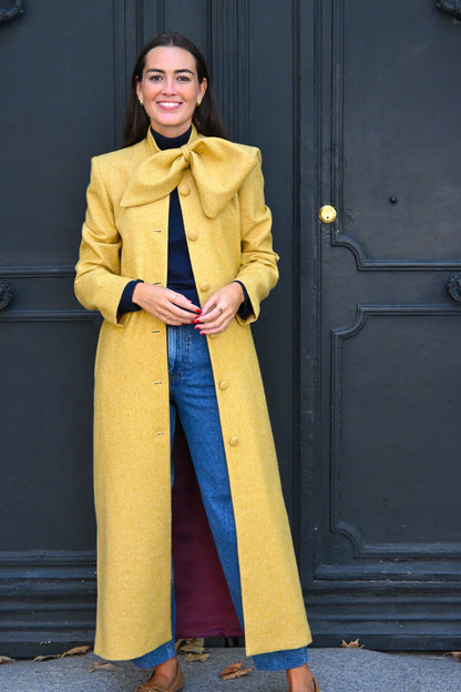 ABRIGO RAFAELA - ESPIGA AMARILLO