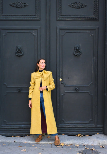 ABRIGO RAFAELA - ESPIGA AMARILLO