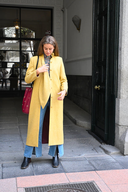 ABRIGO RAFAELA - ESPIGA AMARILLO
