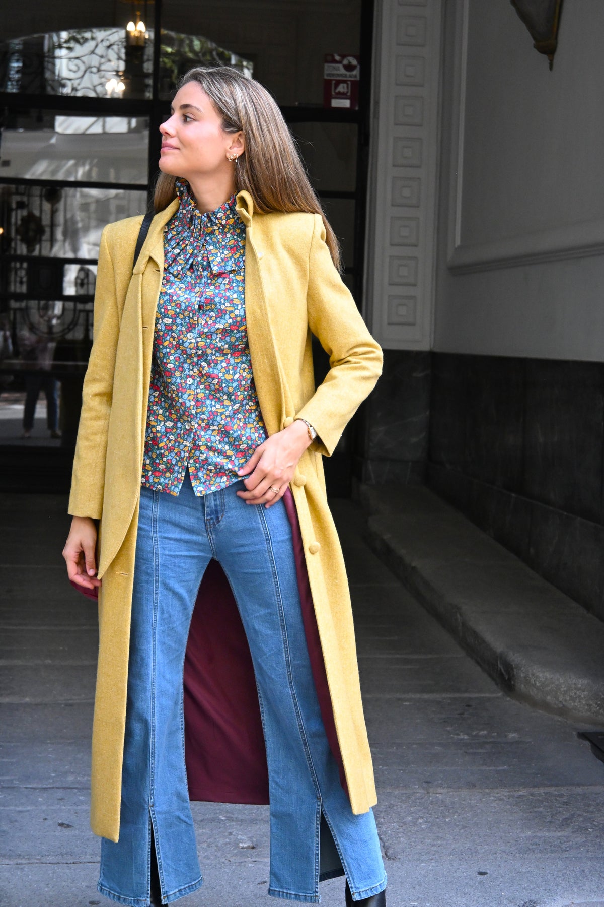 ABRIGO RAFAELA - ESPIGA AMARILLO
