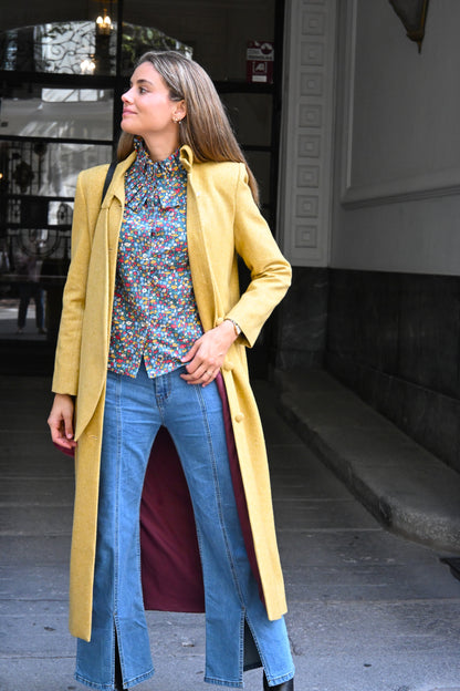 ABRIGO RAFAELA - ESPIGA AMARILLO