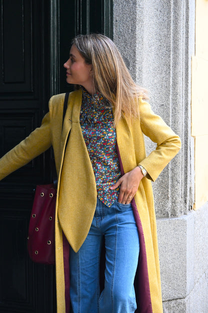 ABRIGO RAFAELA - ESPIGA AMARILLO