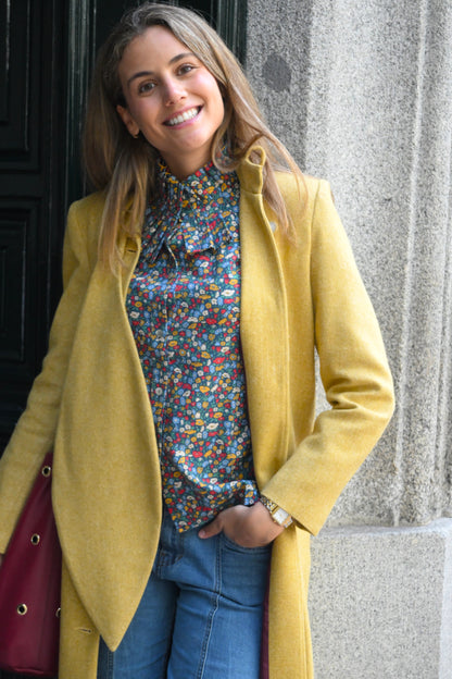 ABRIGO RAFAELA - ESPIGA AMARILLO