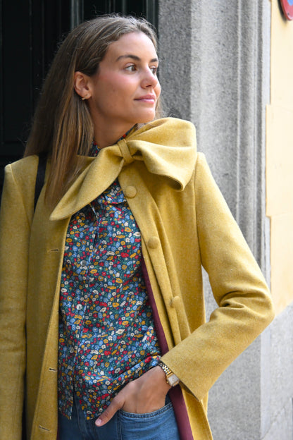 ABRIGO RAFAELA - ESPIGA AMARILLO