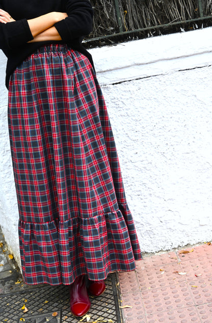 FALDA CONSTANZA - TARTAN GRIS - PREORDER 5 NOVIEMBRE