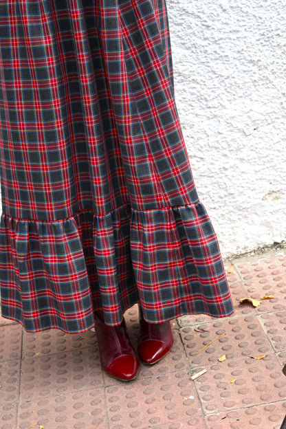 FALDA CONSTANZA - TARTAN GRIS - PREORDER 5 NOVIEMBRE