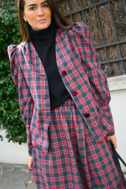 FALDA CONSTANZA - TARTAN GRIS - PREORDER 5 NOVIEMBRE