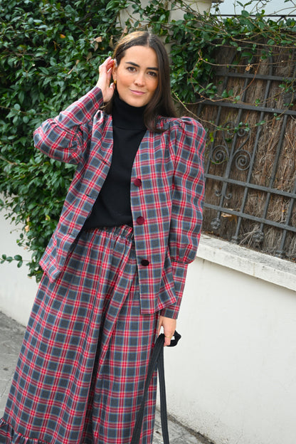 FALDA CONSTANZA - TARTAN GRIS - PREORDER 5 NOVIEMBRE