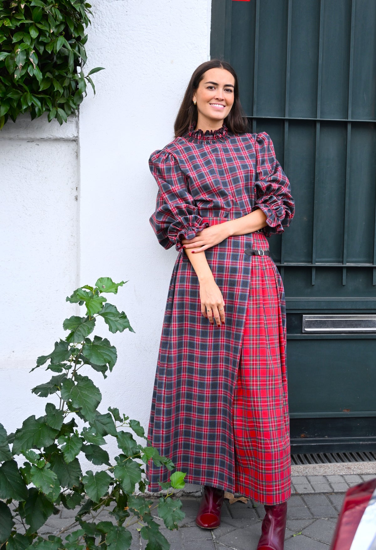 BLUSA BRUNA - TARTAN GRIS -