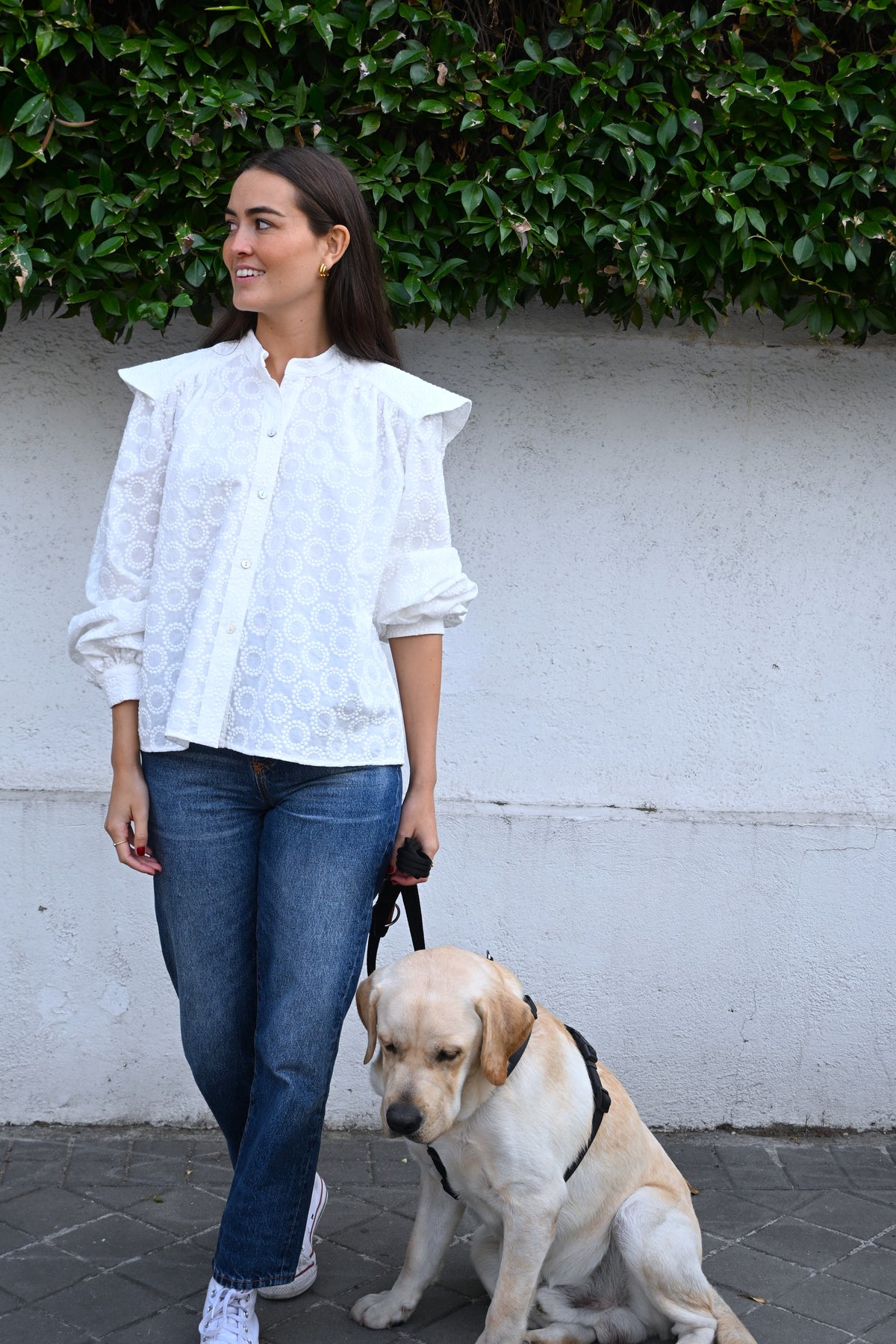 BLUSA MATILDE -  BORDADA BLANCA
