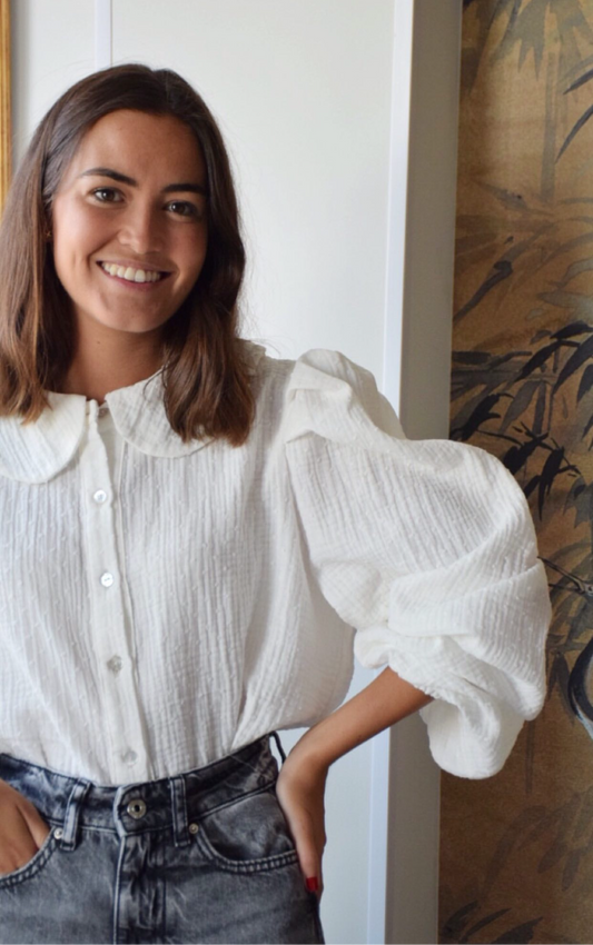 CAMISA JULIETA - PLUMETI BLANCO  - PREORDER 1 SEPTIEMBRE