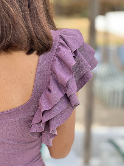 TRAJE DE BAÑO - CARMEN - MORADO