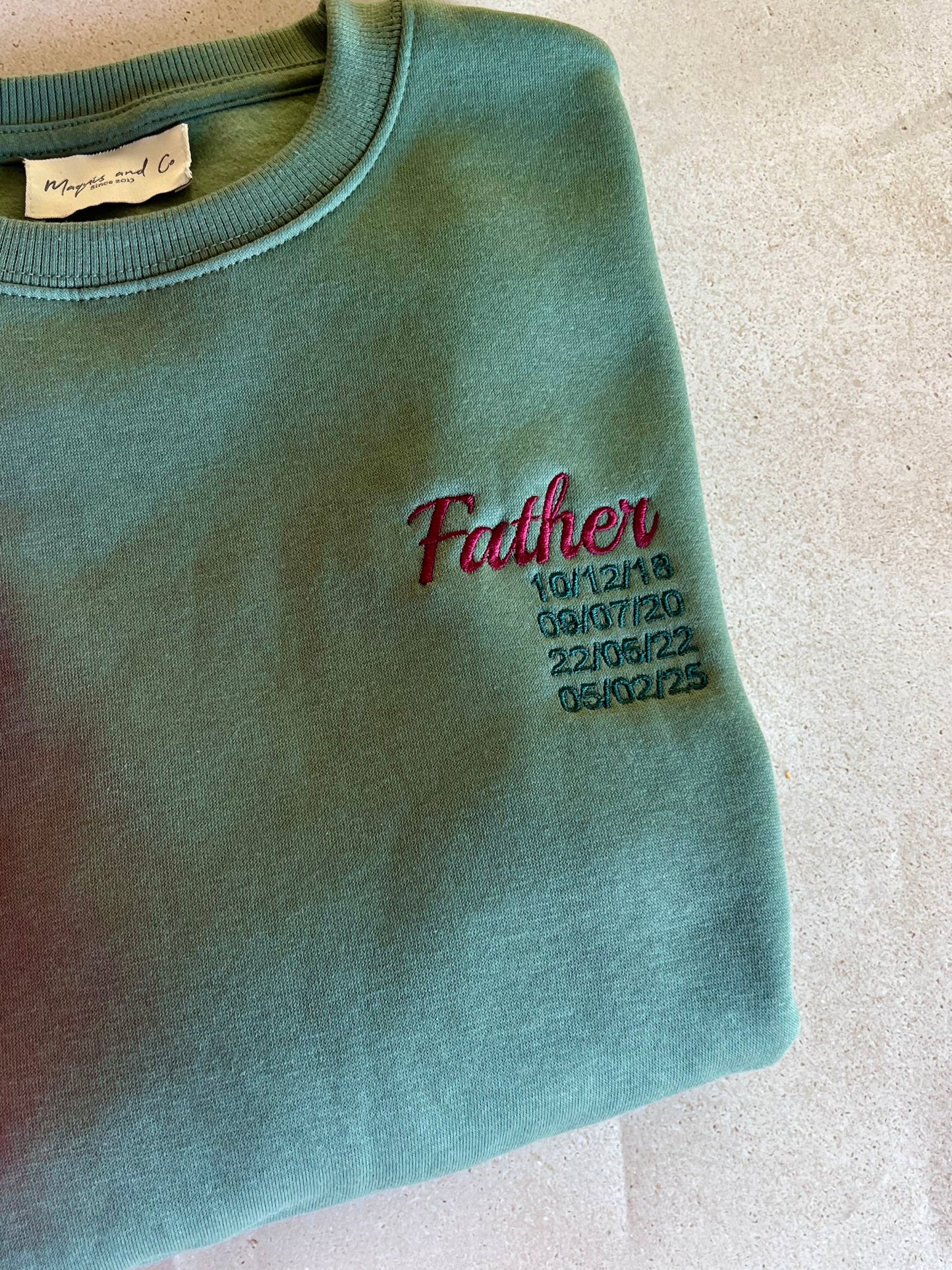SUDADERA FATHER - PERSONALIZADA - VERDE