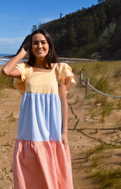 EMILIA DRESS - TRICOLOR -