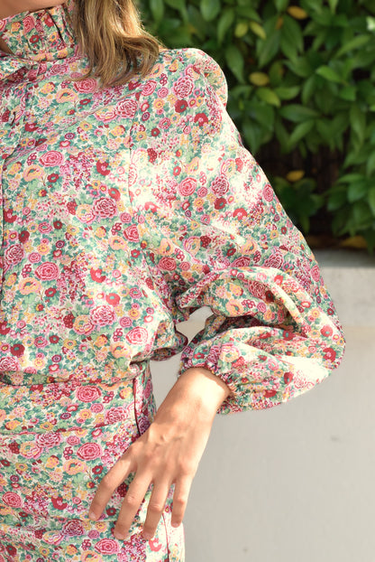 BLUSA EUGENIA - LIBERTY FRAMBUESA -